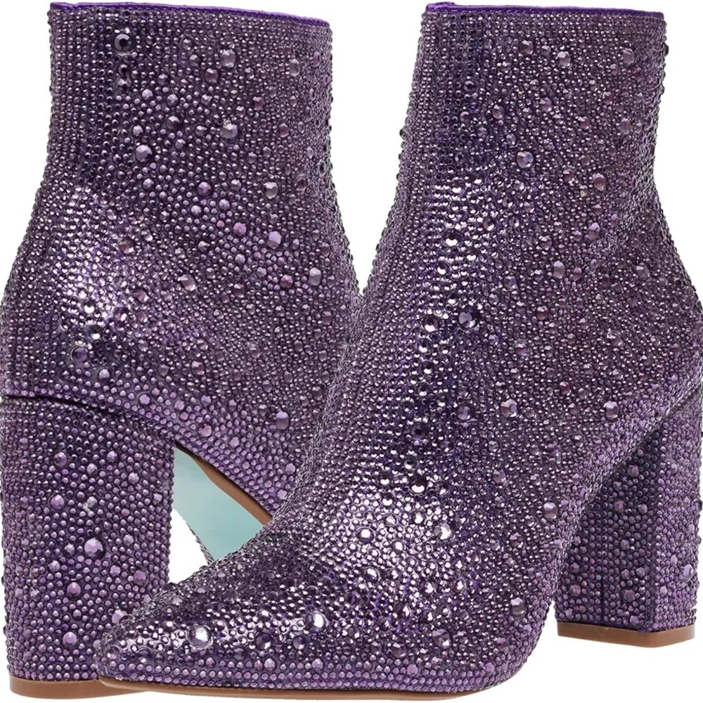 Betsey Johnson Cady Purple Booties